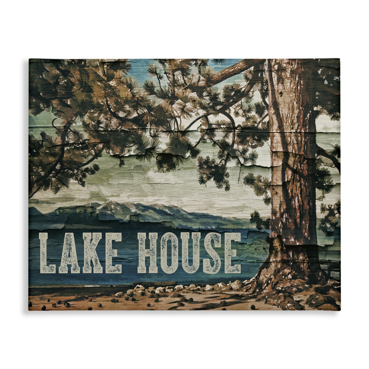 Stupell Industries Rustic Lake House View Canvas, design by Sophie 6
